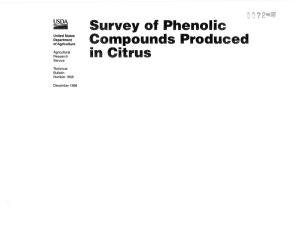 Survey of Phenolic Compounds Produced in Citrus