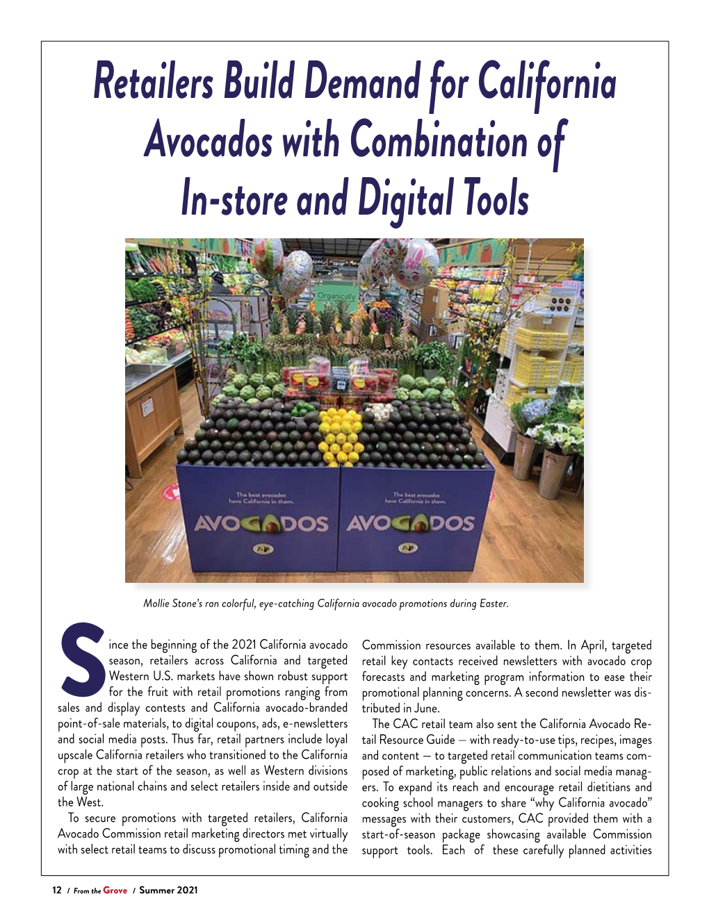 Retailers Build Demand for California Avocados with Combination of In-Store and Digital Tools