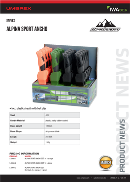 Alpina Sport Ancho