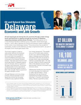 Delaware Economic and Job Growth