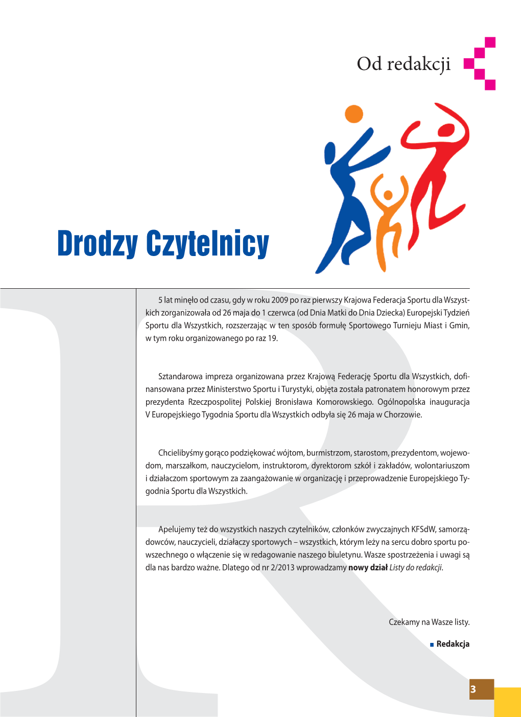 Drodzy Czytelnicy