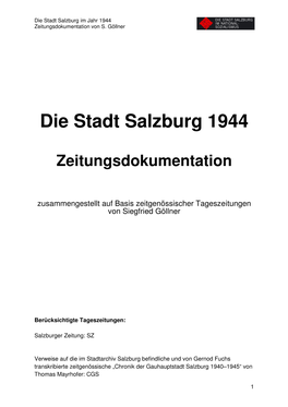 Die Stadt Salzburg 1944