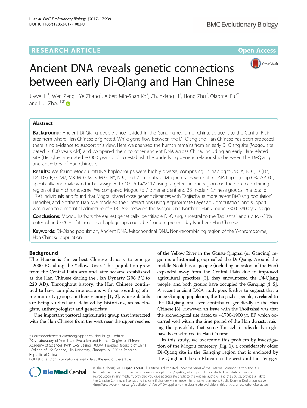 Ancient DNA Reveals Genetic Connections Between Early Di