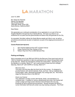 LA Marathon Proposal