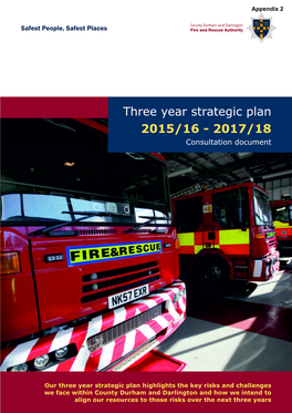Three Year Strategic Plan 2015/16 - 2017/18 Consultation Document