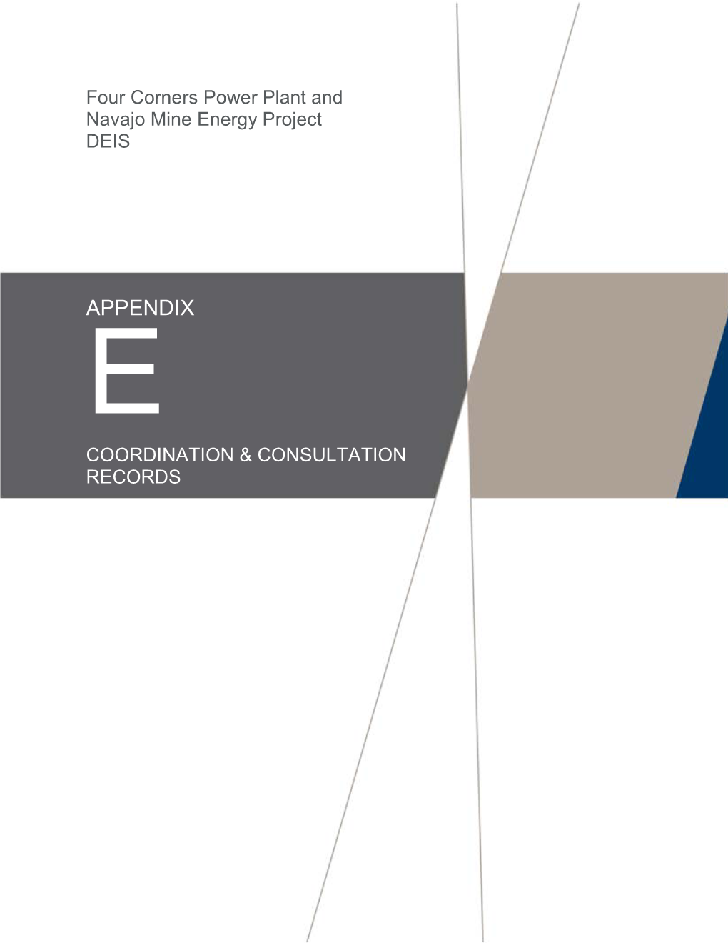 Four Corners Power Plant and Navajo Mine Energy Project DEIS