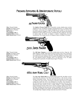 Revolvers Firearms