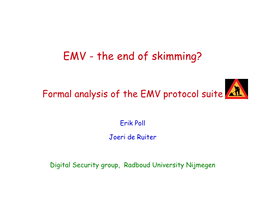 EMV - the End of Skimming?
