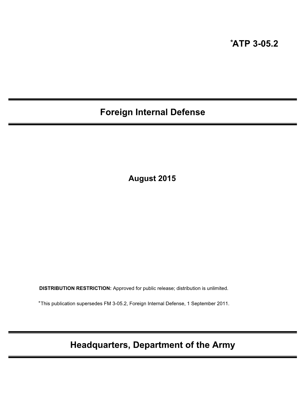 Foreign Internal Defense