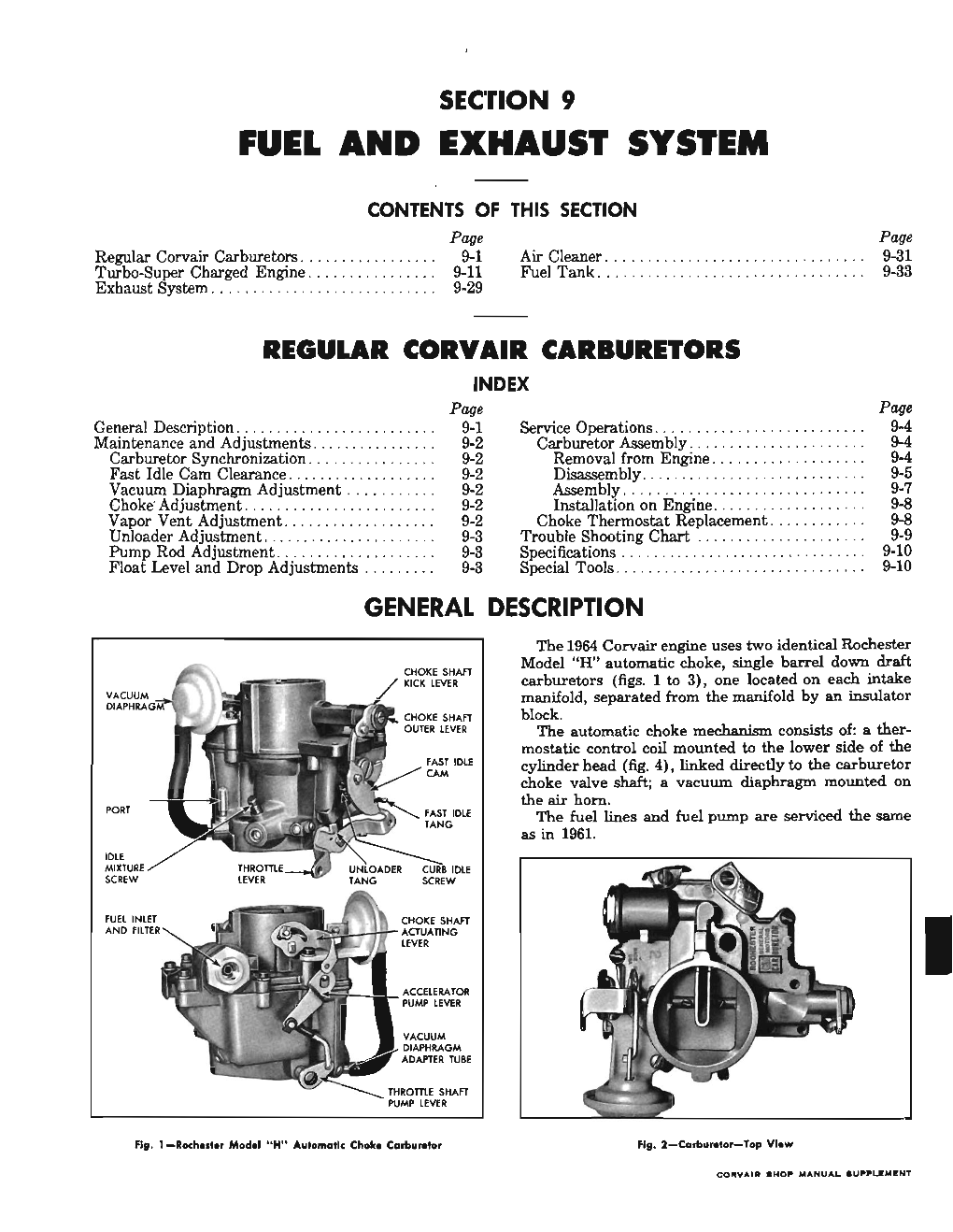 Fuel and Exhaust System