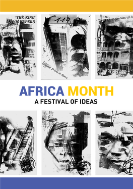 Africa Month a Festival of Ideas Contents 4
