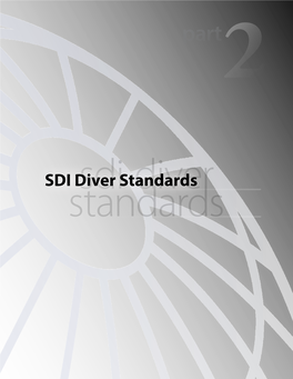 SDI Diver Standards