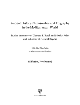 Euphrates Frontier and the Civic Era of Zeugma