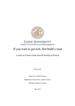 If You Want to Get Rich, First Build a Road