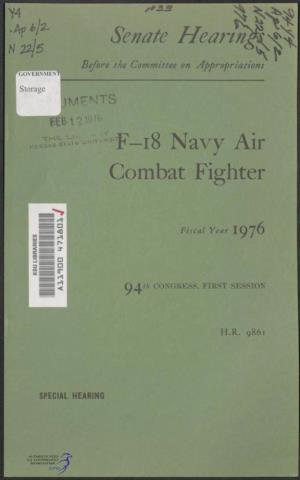 F—18 Navy Air Combat Fighter