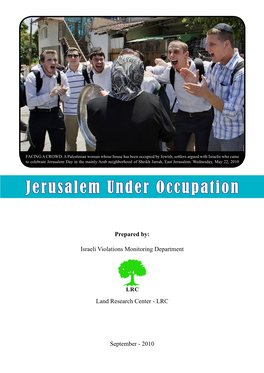 Jerusalem Under Occupation