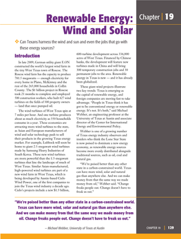 Renewable Energy: Wind and Solar