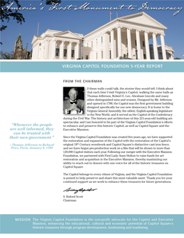 Virginia Capitol Foundation 5-Year Report