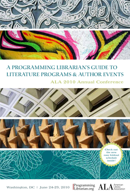 A Programming Librarian's Guide to Literature Programs & Author Events