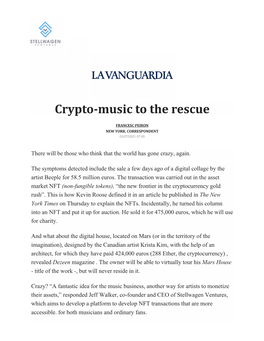 Crypto-Music to the Rescue