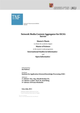 Network Media Content Aggregator for DLNA Server