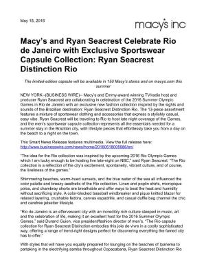 Ryan Seacrest Distinction Rio