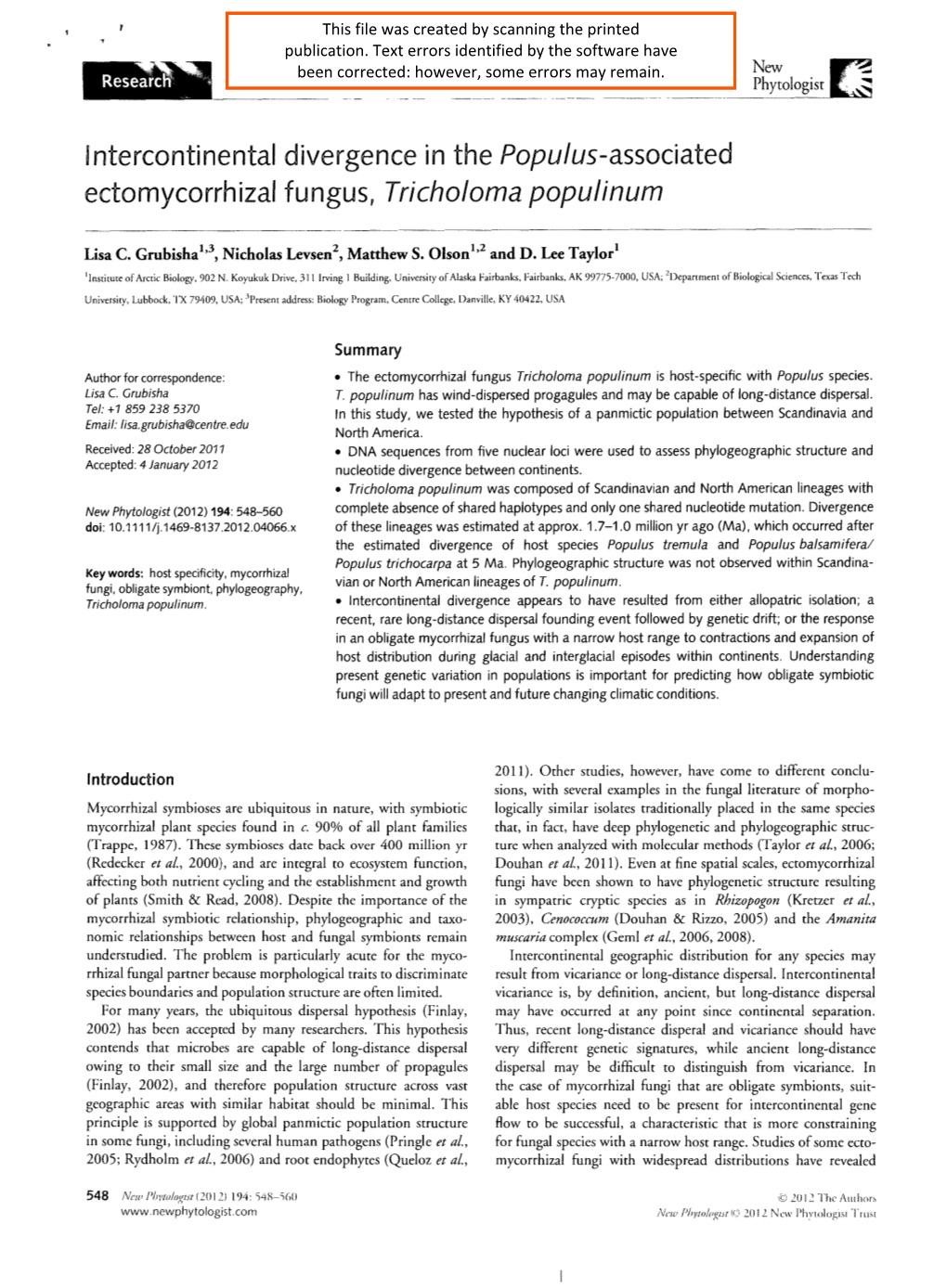 Tricholoma Populinum