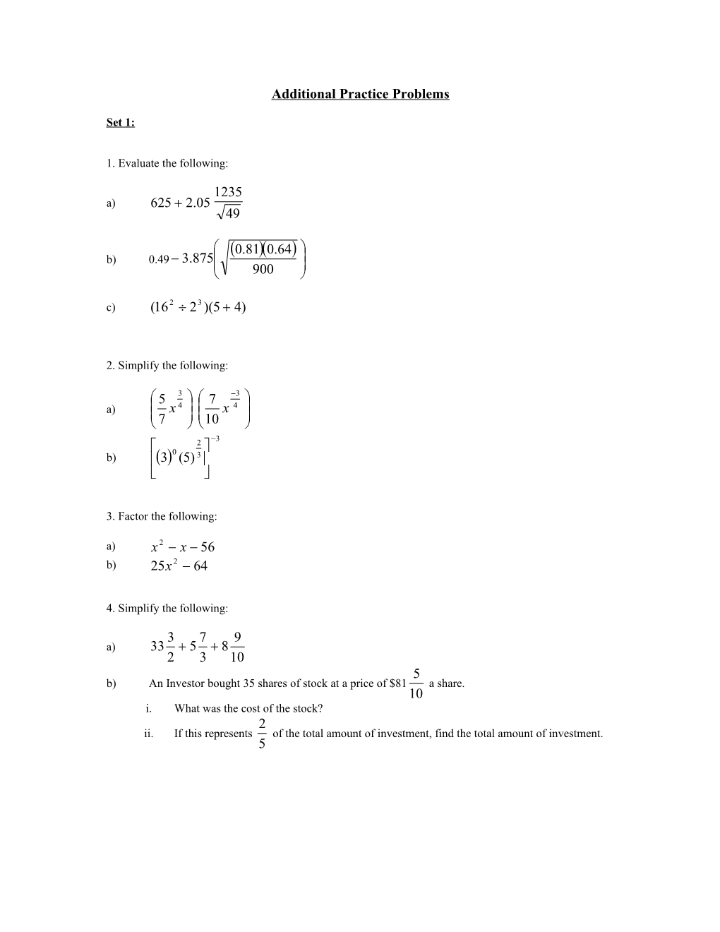 Basic Mathematics Problem