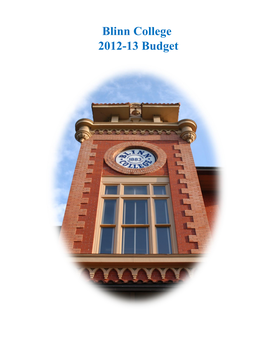 Blinn College 2012-13 Budget