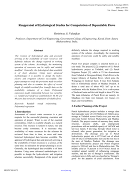 Reappraisal of Hydrological Studies for Computation of Dependable Flows