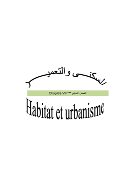Habitat Et Urbanisme السكنى والتعمير