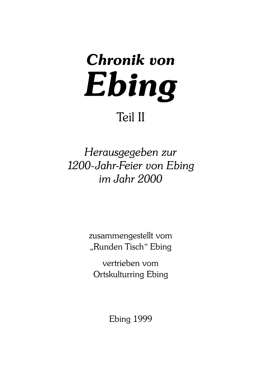 Chronik Von Ebing