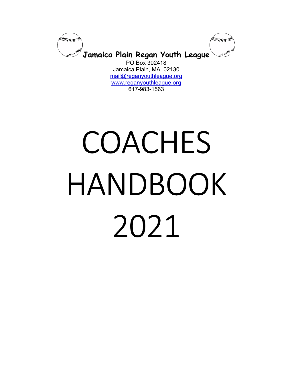 Coaches Handbook 2021