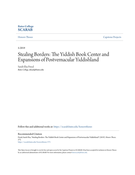 The Yiddish Book Center and Expansions of Postvernacular Yiddishland