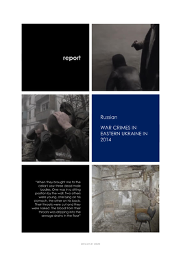 Russian War Crimes in Eastern Ukraine in 2014 │ Page 3 of 156
