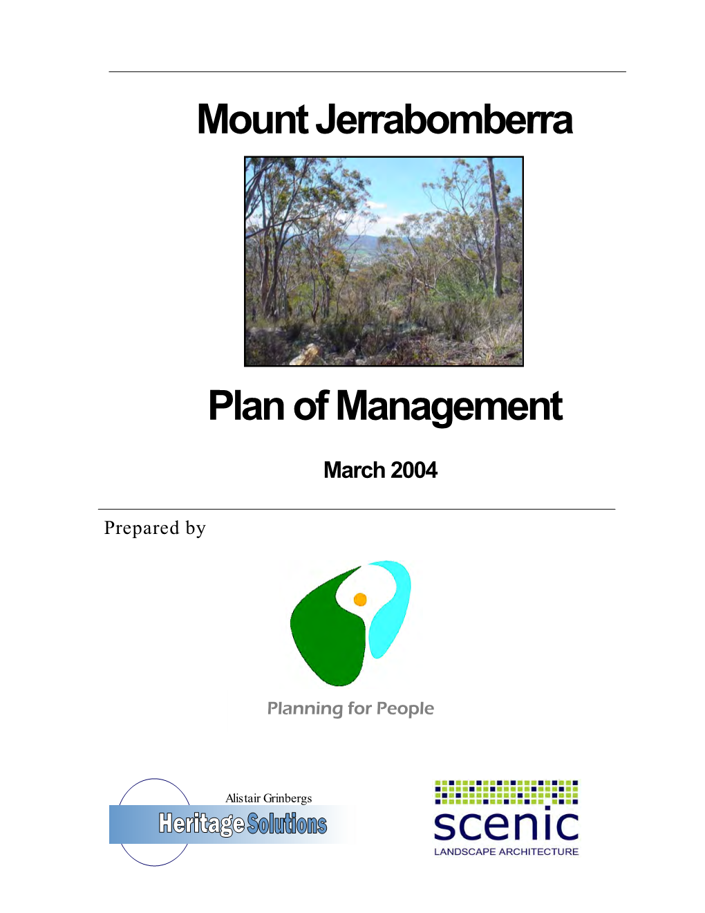 Mount Jerrabomberra Plan of Management March 2004 1