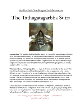 The Tathagatagarbha Sutra