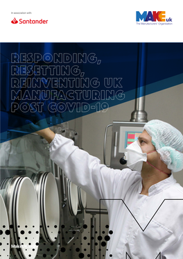 Responding Resetting and Reinventing UK Manufacturing Post