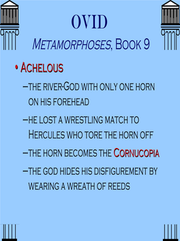 Metamorphoses, Book 9