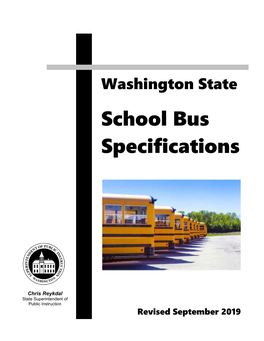 Washington State School Bus Specifications