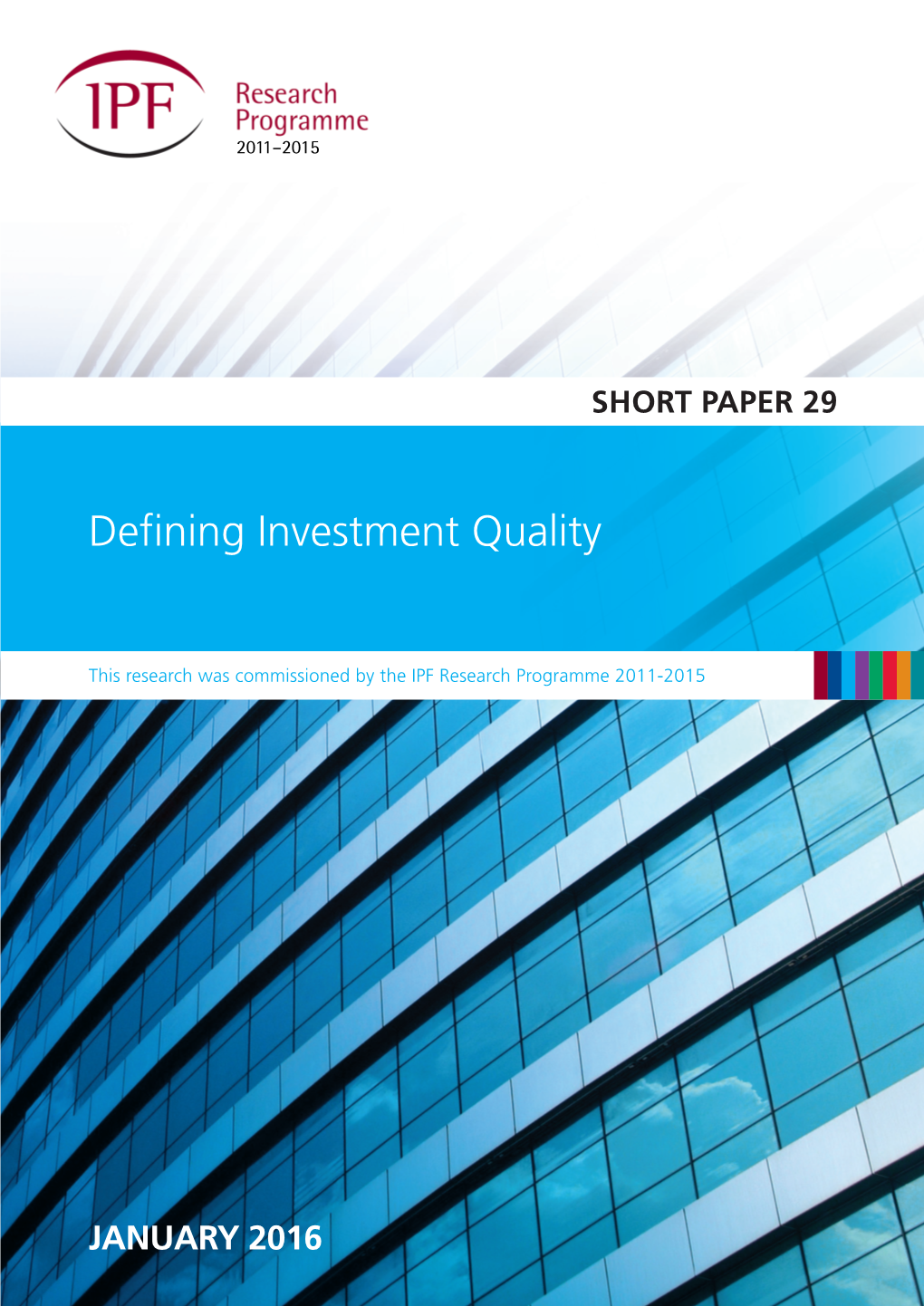 Defining Investment Quality