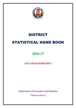 District Statistical Hand Book 2016-17