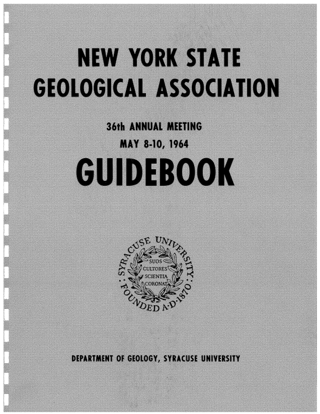 A- Notes on the Geology of the South-Central Adirondack Highlands