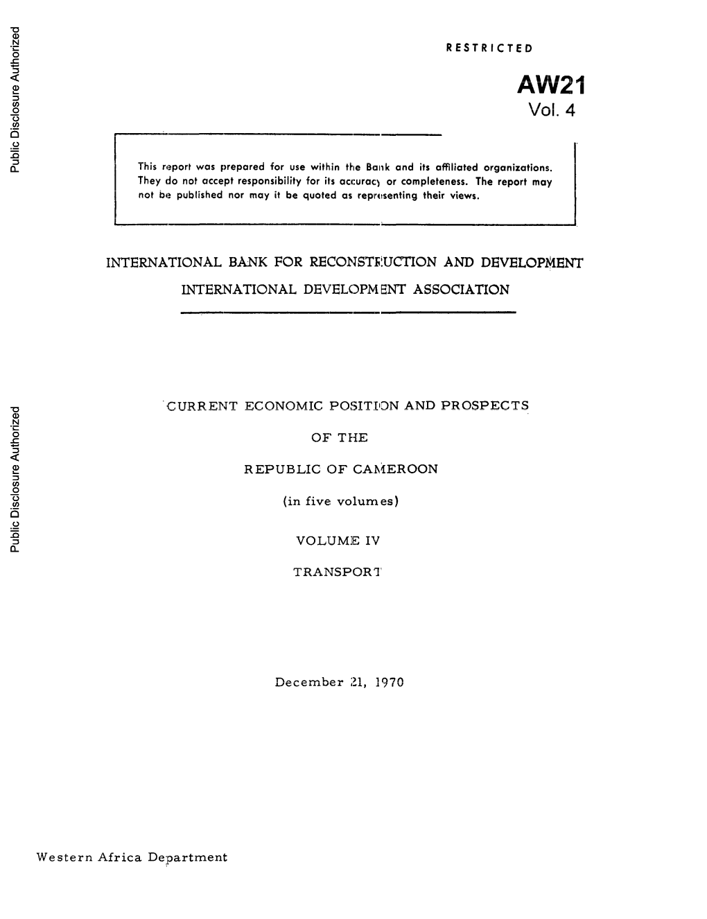 World Bank Document