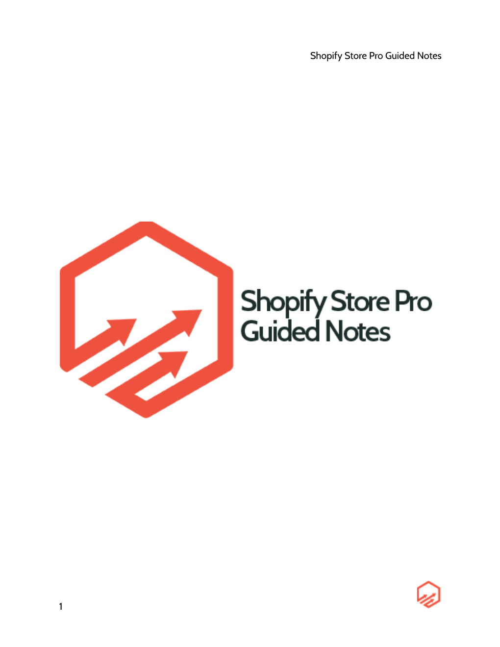 Shopify Store Pro Guided Notes