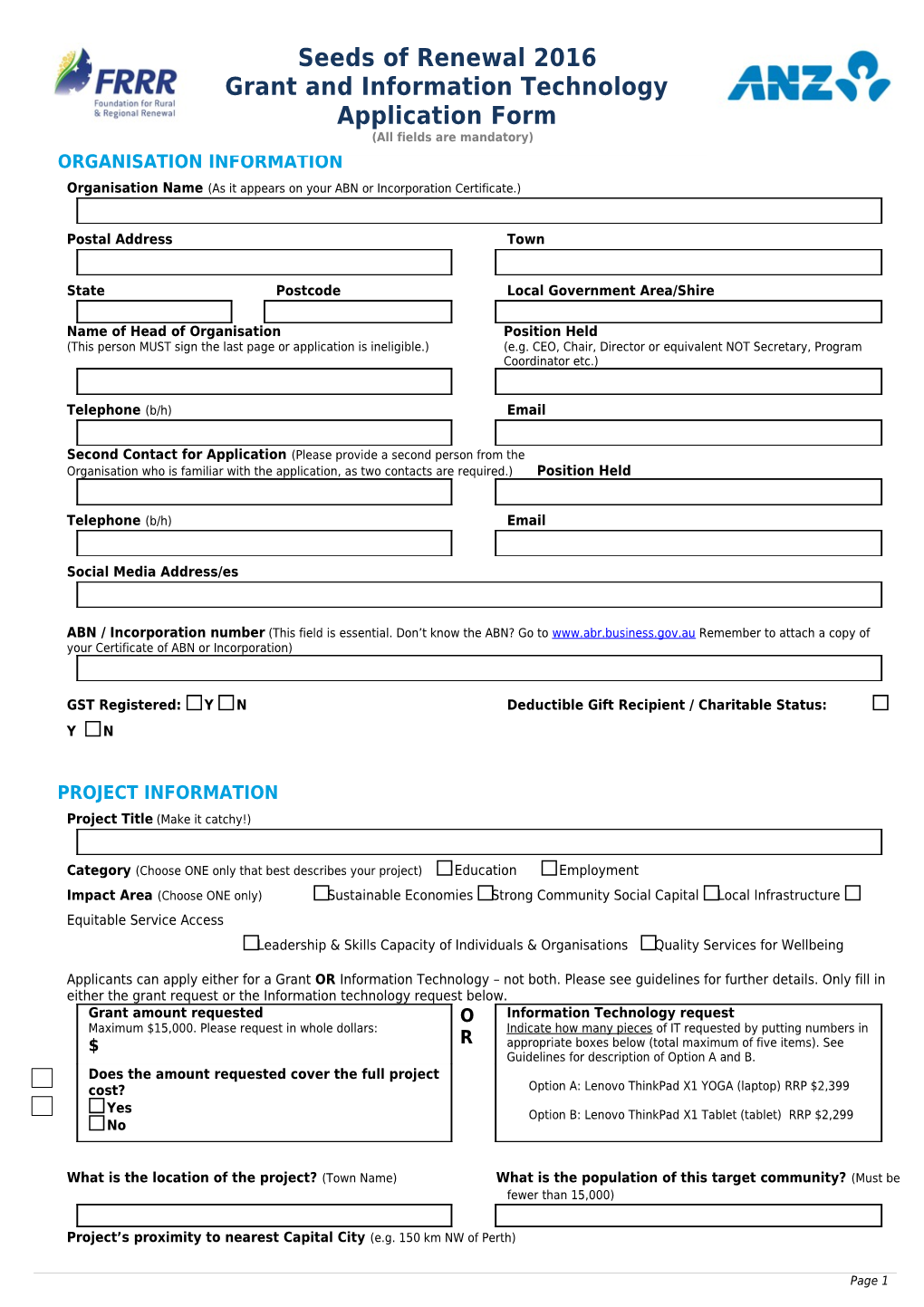 Organisation Name (As It Appears on Your ABN Or Incorporation Certificate.)