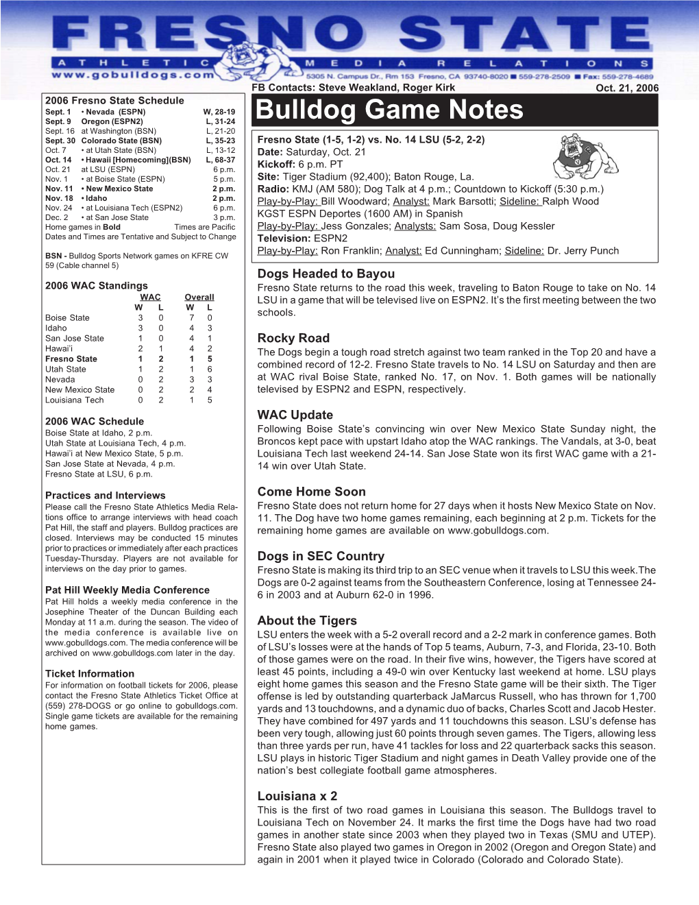 LSU Game Notes.Pmd