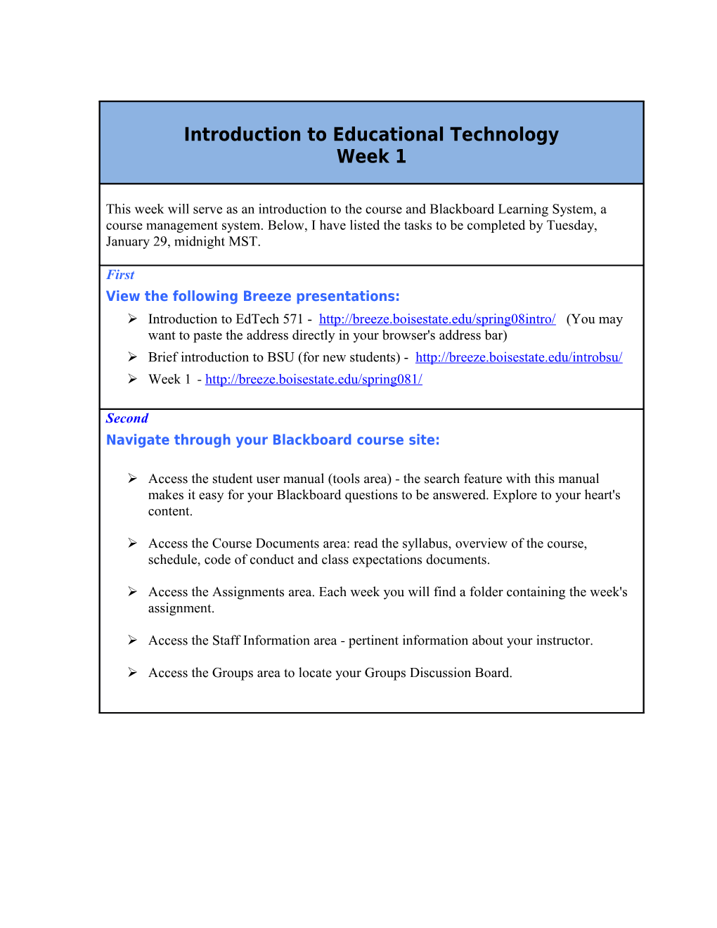 Introduction to Educational Technology