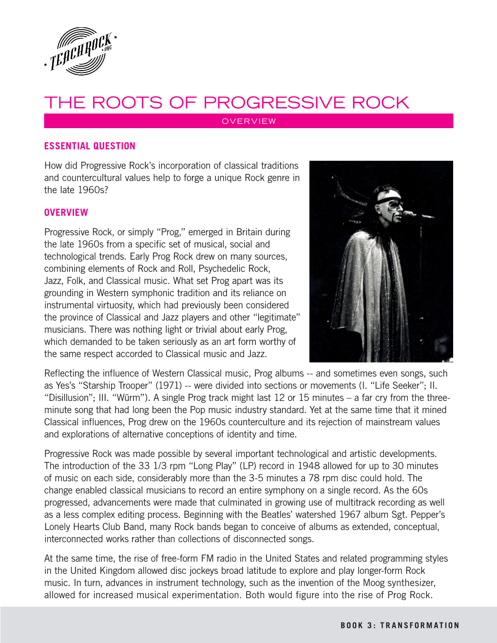 The Roots of Progressive Rock Overview