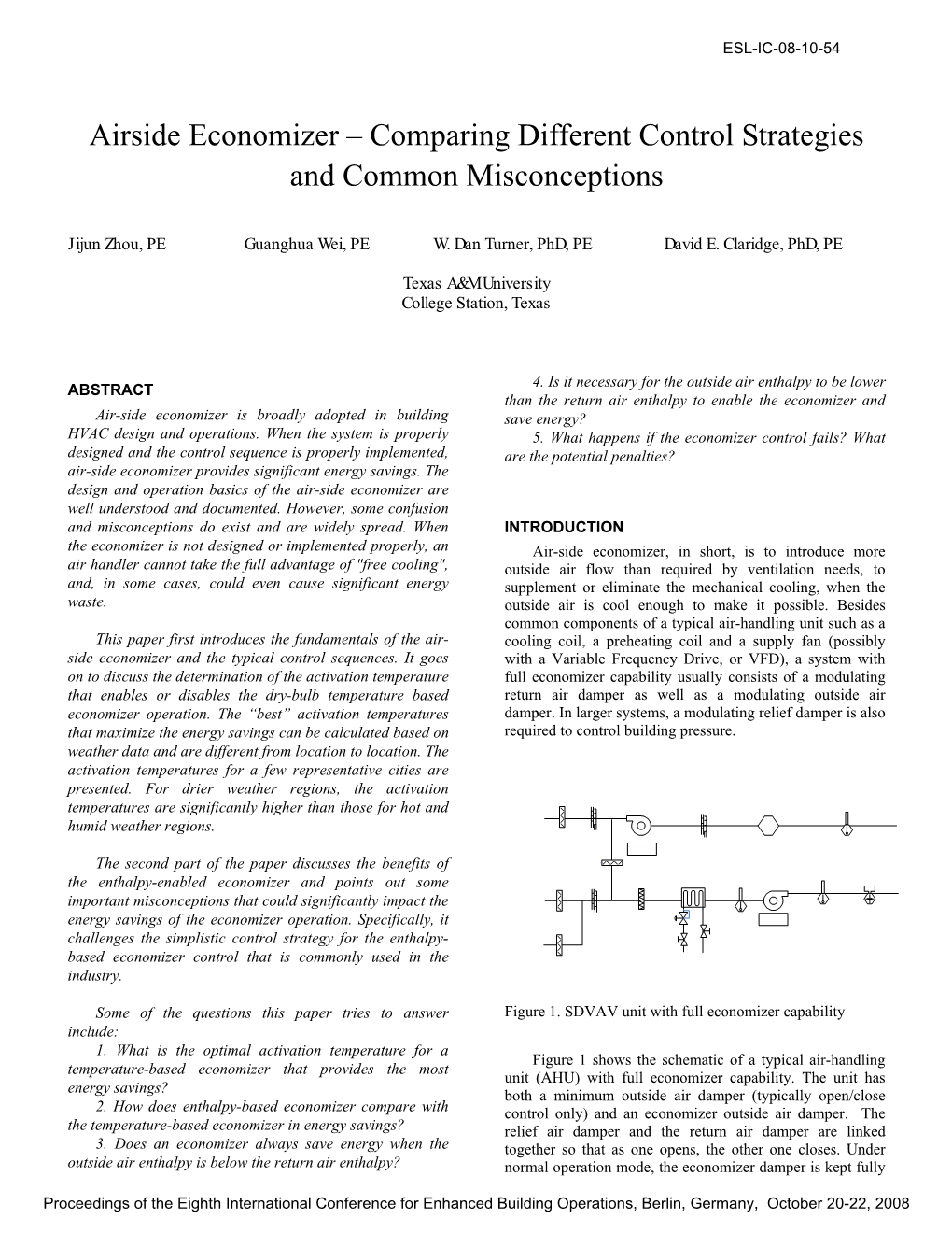 Airside Economizer – Comparing Different Control Strategies and Common Misconceptions